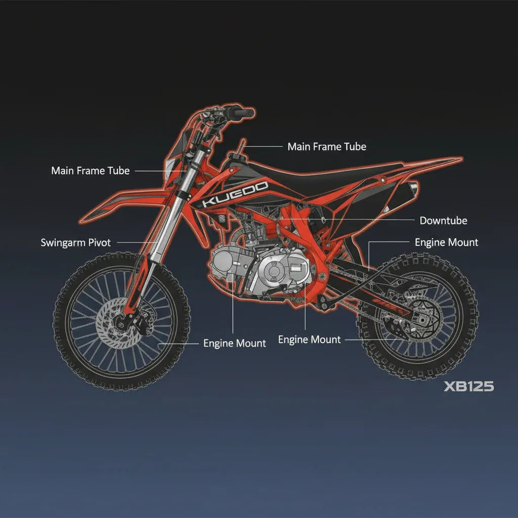Kugoo XB 125cc Dirt Bike and Off Road bike with Speed 80+km/h